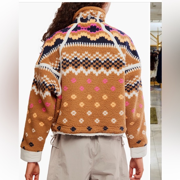 Free People Multicolor Teddy Jacket - Picture 2 of 8